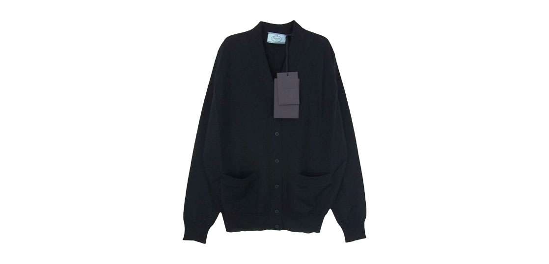 プラダ DNA00S 23年製 バージンウール Vネック カーディガン 買取実績