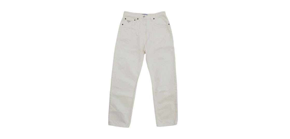 プラダ GFP497 S231 12PA 三角ロゴプレート付き ホワイトデニムパンツ 買取実績