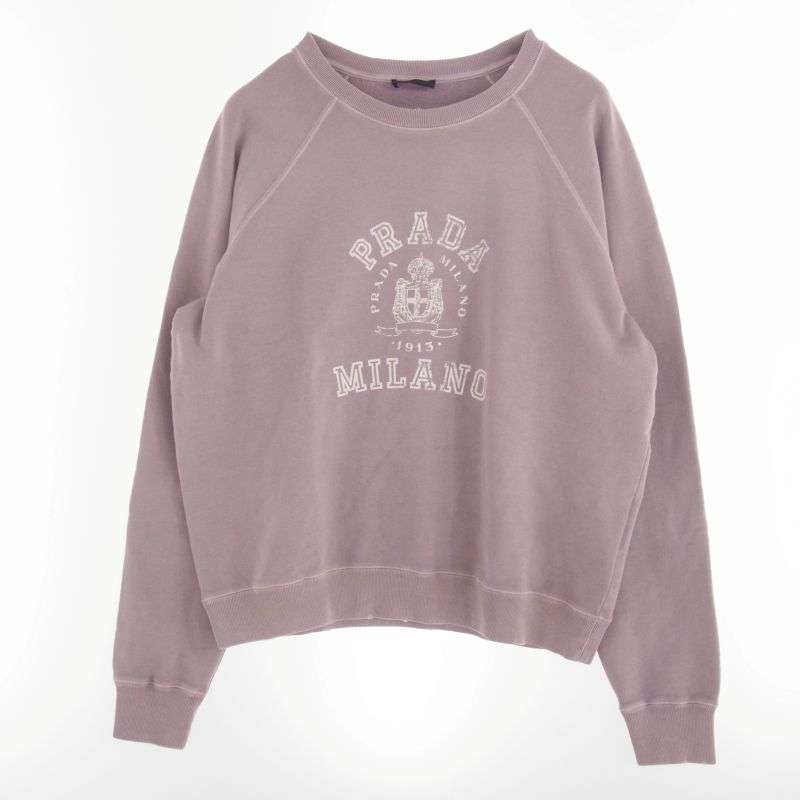 プラダ UJL19C カレッジ ロゴ コットンフリース スウェットシャツ 買取実績 画像