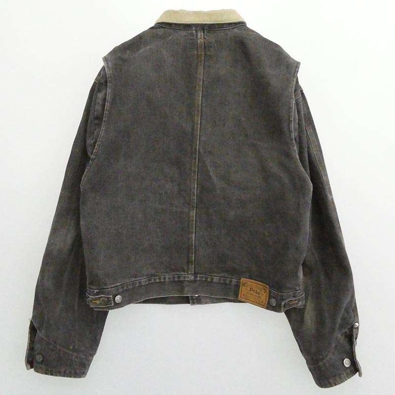 ポロ・ラルフローレン 80s 白タグ USA製 米国製 襟コーデュロイ デニム ジャケット 買取実績 画像