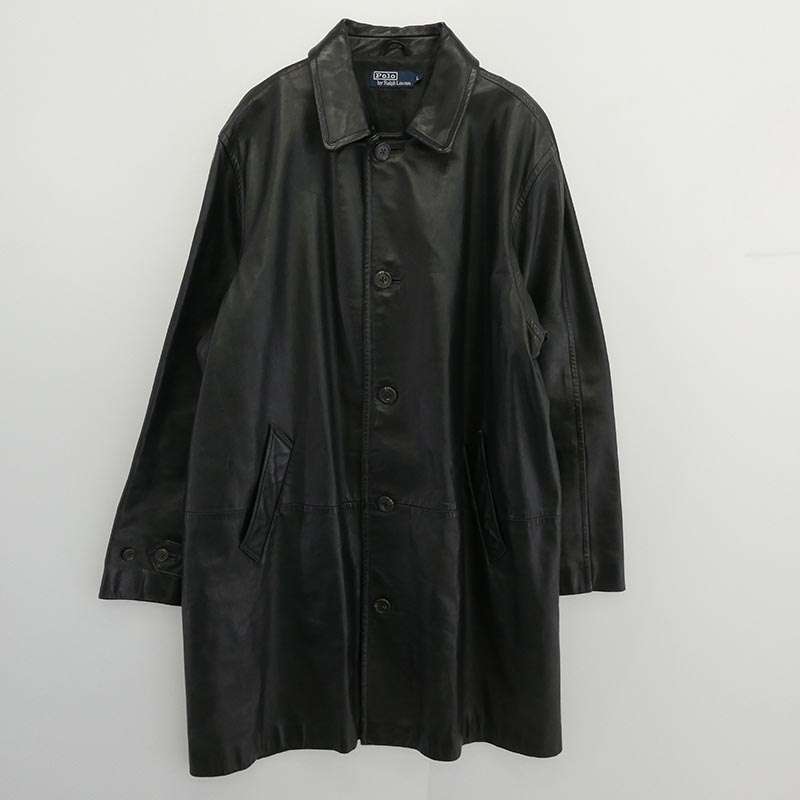 ポロ・ラルフローレン 90s レザー コート 買取実績 画像