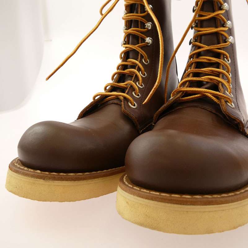 レッドウィング 70s USA表記有プリント羽タグ PLAIN TOE プレーントゥ ブーツ 買取実績 画像