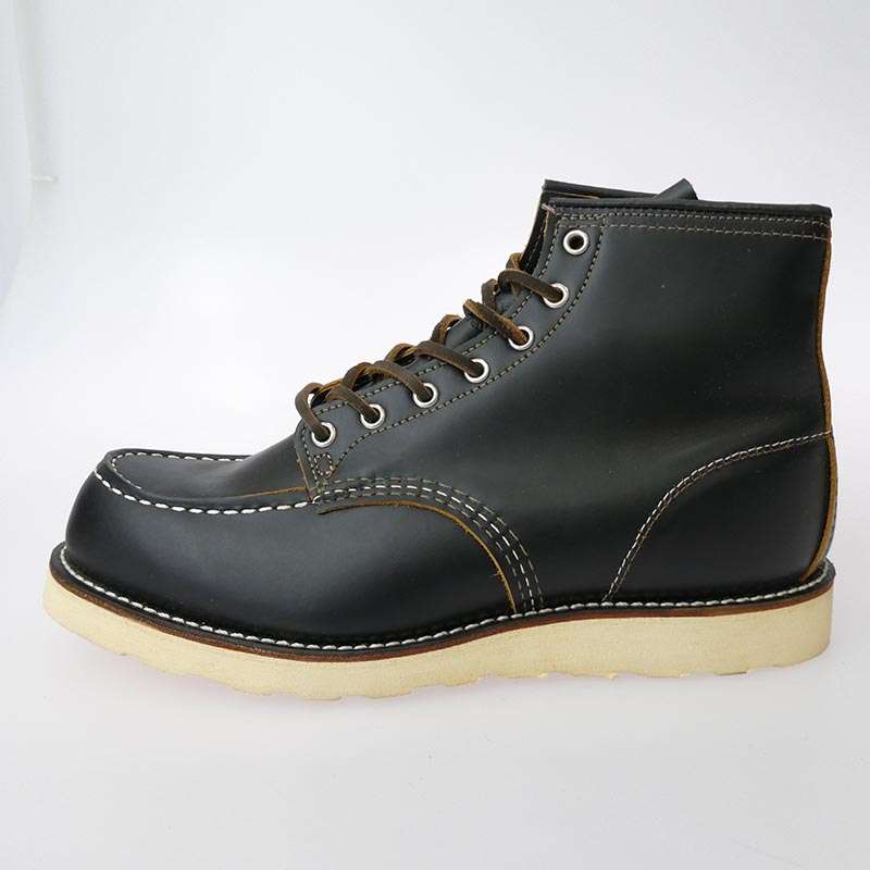 レッドウィング 9874 IRISH SETTER アイリッシュセッター ブラック クローンダイク 犬タグ 7ホール Uチップ モックトゥ 茶芯 ワーク ブーツ 買取実績 画像