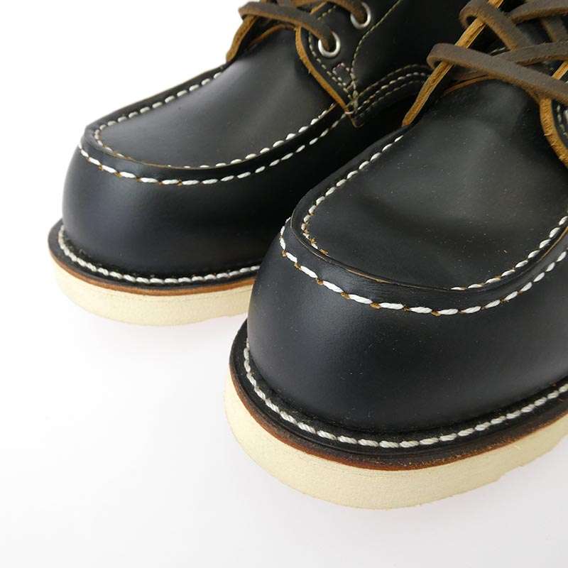 レッドウィング 9874 IRISH SETTER アイリッシュセッター ブラック クローンダイク 犬タグ 7ホール Uチップ モックトゥ 茶芯 ワーク ブーツ 買取実績 画像