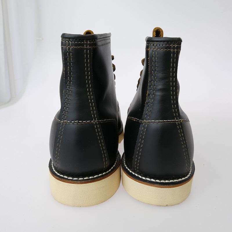 レッドウィング 9874 IRISH SETTER アイリッシュセッター ブラック クローンダイク 犬タグ 7ホール Uチップ モックトゥ 茶芯 ワーク ブーツ 買取実績 画像