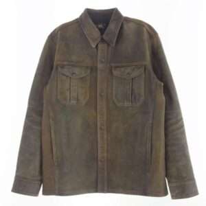 RRL 25SS Hand Distressed Leather Over shirt  買取実績