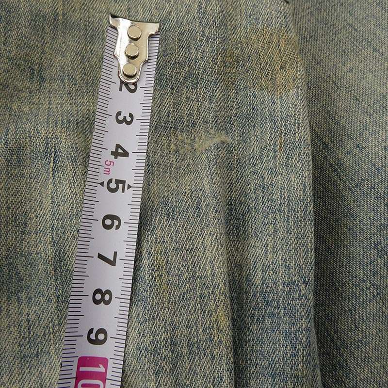 RRL Denim Western Shirt リペア ダメージ 加工 コンチョボタン 長袖 ウエスタン デニム シャツ バッファロータグ 買取実績 画像