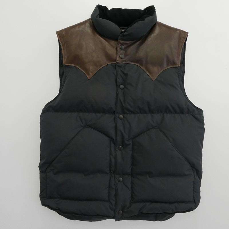 RRL DOWN VEST レザーヨーク ダウン ベスト 買取実績 画像