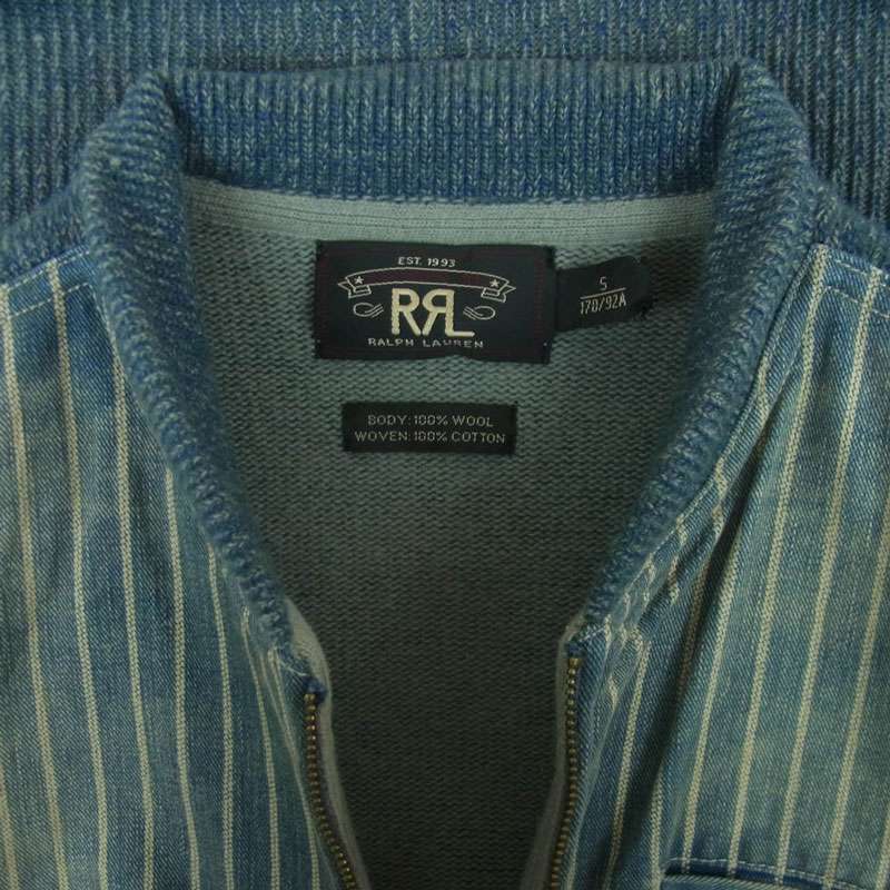 RRL INDIGO WABASH BASEBALL JACKET インディゴウォバッシュ ベースボール ジャケット 買取実績 画像