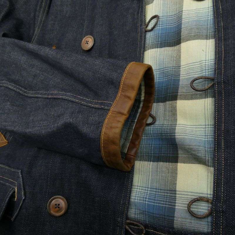 RRL 裏地オンブレチェック デニム ランチコート 買取実績 画像