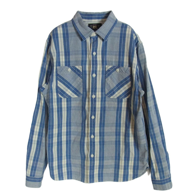RRL Long Sleeve Cotton Linen Sports Plaid Shirt コットン リネン チェック スポーツ シャツ 買取実績 画像