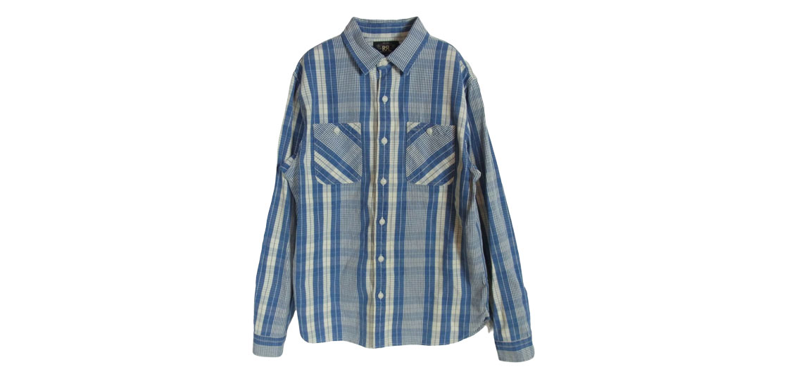 RRL Long Sleeve Cotton Linen Sports Plaid Shirt 買取実績