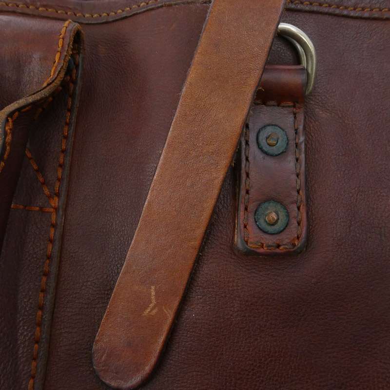 RRL イタリア製 ヴィンテージ加工 オールレザー トート バッグ 買取実績 画像