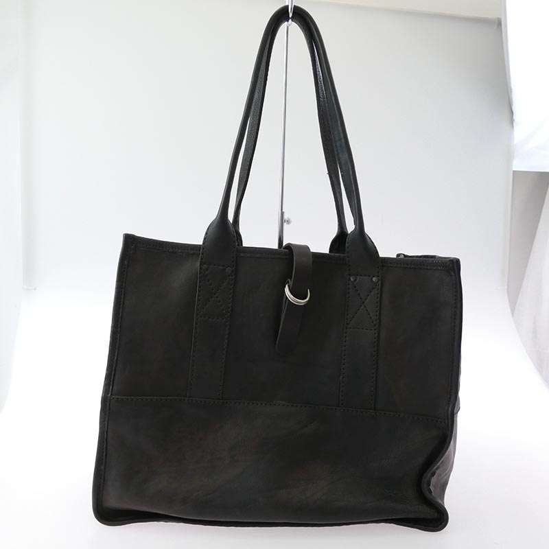 RRL イタリア製 ヴィンテージ加工 オールレザー トート バッグ 買取実績 画像