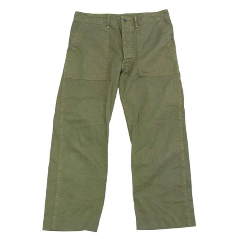 RRL ミリタリー ファティーグ ベイカー サイドアジャストボタン パンツ ヘリンボーン 買取実績 画像