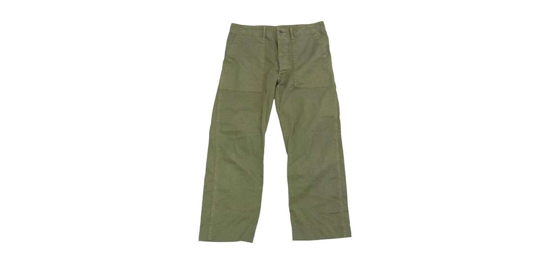 RRL ミリタリー ファティーグ ベイカー サイドアジャストボタン