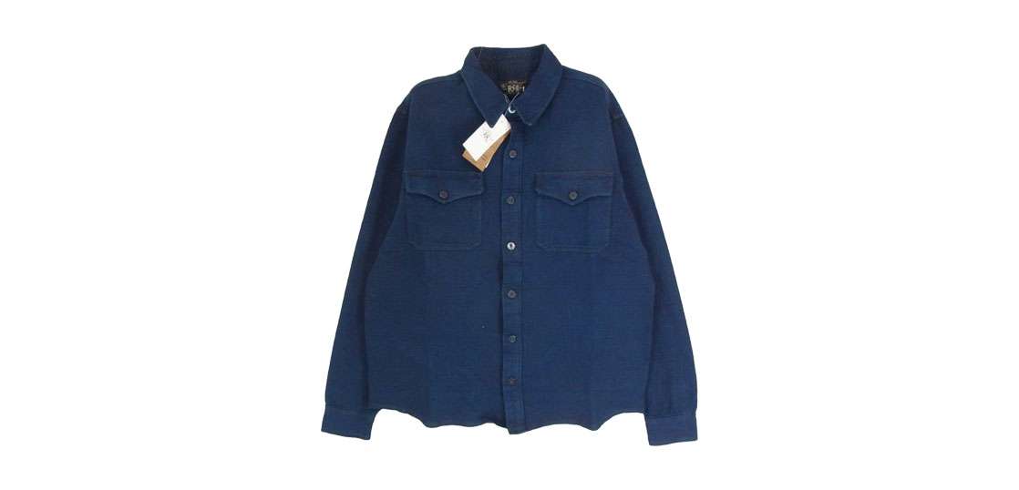 RRL MNRRKNI16820166 ガーンジ― パターン ジャカード ワークシャツ 買取実績