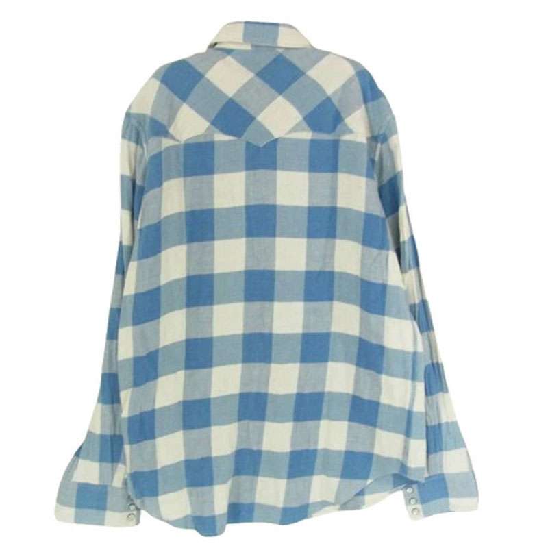 RRL 加工 ネル チェック ウエスタン シャツ 買取実績 画像