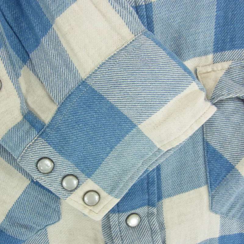 RRL 加工 ネル チェック ウエスタン シャツ 買取実績 画像