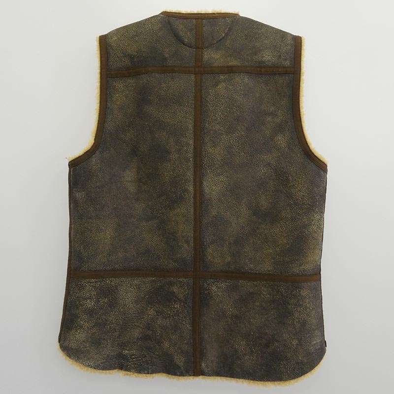 RRL Shearing Mouton Vest ヴィンテージ加工 ムートン ベスト 買取実績 画像