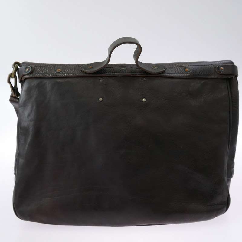 RRL Tumbled Leather Messenger Bag イタリア製 ヴィンテージ加工 オールレザー メッセンジャー バッグ 買取実績 画像