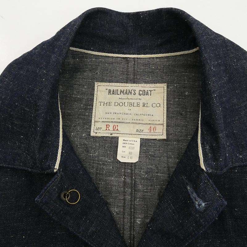RRL USA製 DENIM RAILMAN'S RAILMAN COAT デニム レイルマンズコート カバーオール ジャケット 買取実績 画像