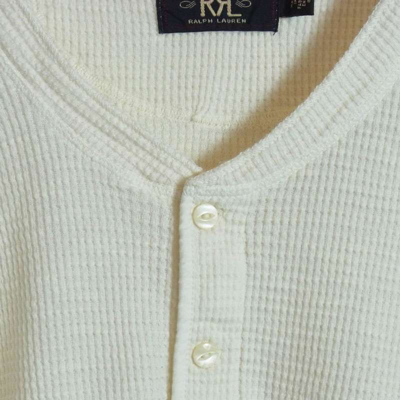 RRL ワッフルニット コットン ヘンリー サーマル カットソー 買取実績 画像
