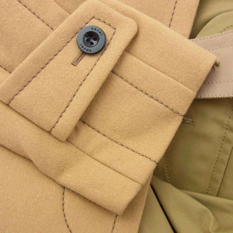 19AW sacai サカイ　トレンチコート　ステンカラーコート　ドッキング 19AW sacai サカイ トレンチコート ステンカラーコート