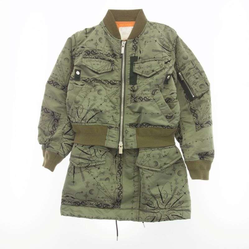 サカイ 20-05158 Dr. Woo Bandana Print Blouson ドクターウー バンダナ プリント ブルゾン 買取実績 画像