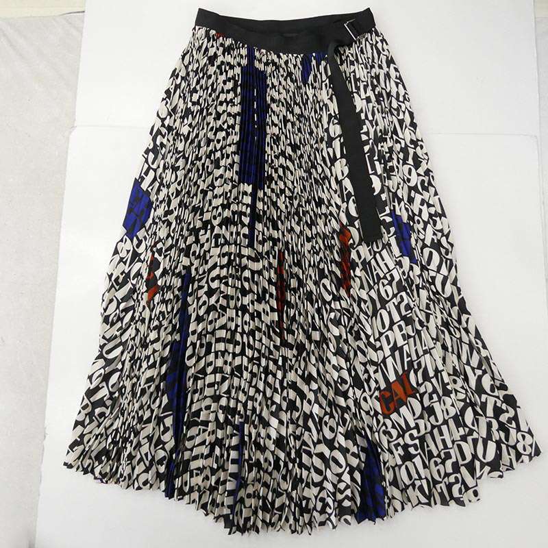 サカイ 20AW 20-05296 x Alexander Girard アレキサンダー・ジラード A.Girard Print SK プリント ラップ プリーツ スカート 買取実績 画像
