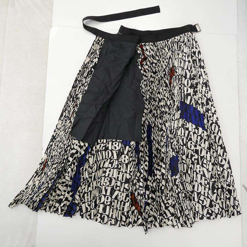 サカイ 20AW 20-05296 x Alexander Girard アレキサンダー・ジラード A.Girard Print SK プリント ラップ プリーツ スカート 買取実績 画像