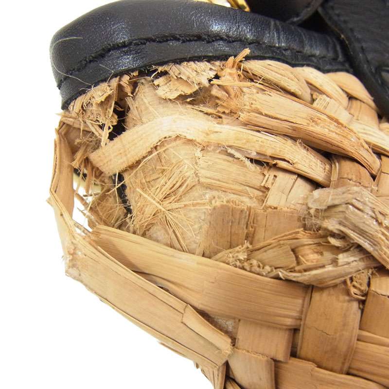 サカイ 20SS woven style logo patch bucket bag ロゴレザーパッチ かごバッグ 2WAY マルシェ バッグ 買取実績 画像