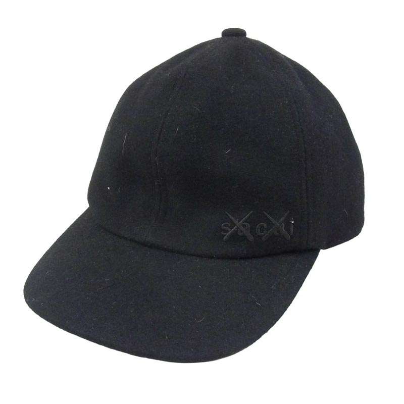 サカイ 21-0289S x KAWS MELTON CAP カウズ メルトン キャップ 買取実績 画像