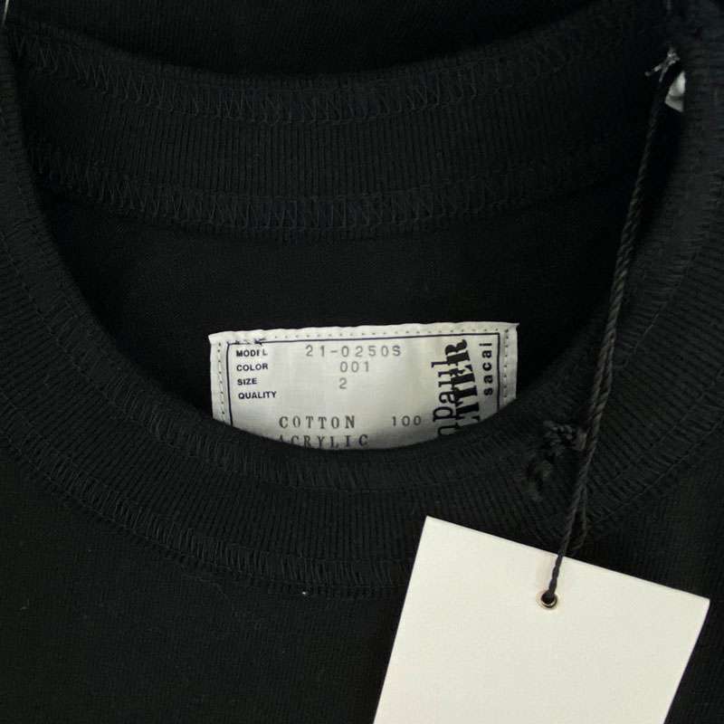 サカイ 21AW 21-0250S Jean Paul Gaultier ジャン ポール ゴルチエ Enfants Terribles Emblem T-Shirt エンブレムパッチ 半袖 Tシャツ 買取実績 画像