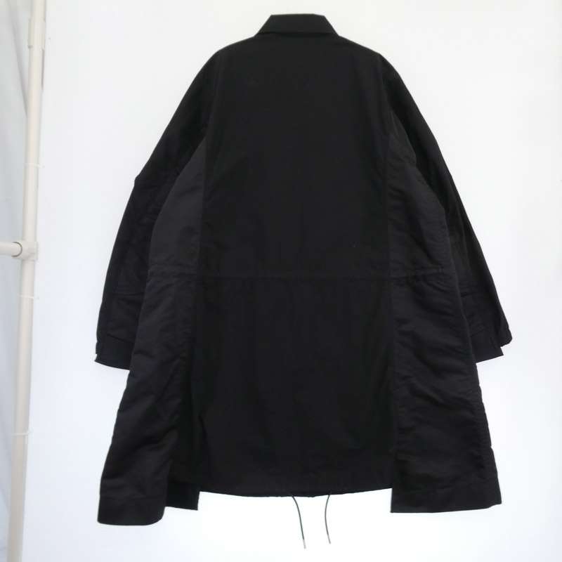 サカイ 21AW 21-02591 Cotton Oxford Coat コットン オックスフォード ミリタリー ドッキング ステンカラー コート 買取実績 画像