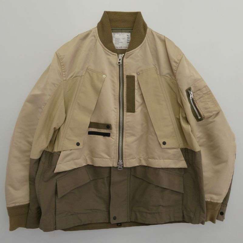 サカイ 22-02707M Nylon Twill Mix Blouson ナイロン ツイル ミックス ブルゾン 買取実績 画像