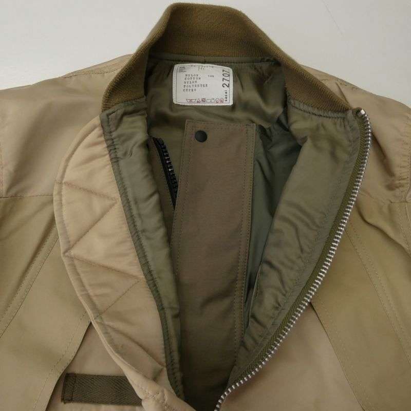 サカイ 22-02707M Nylon Twill Mix Blouson ナイロン ツイル ミックス ブルゾン 買取実績 画像