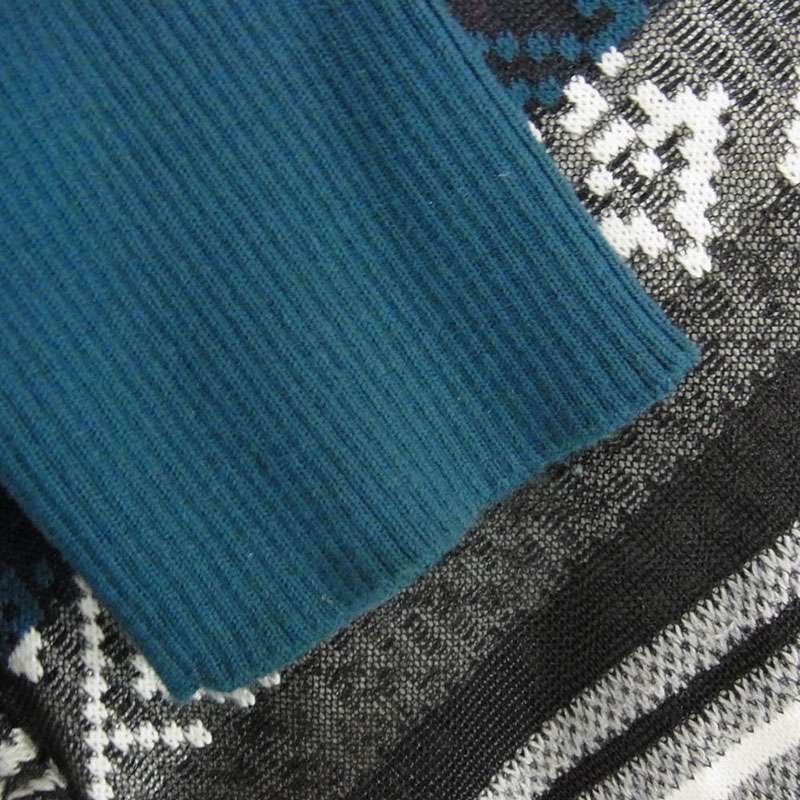 サカイ 22SS 22-05997 ラグ ジャカード アシンメトリー プルオーバー ニット セーター 買取実績 画像