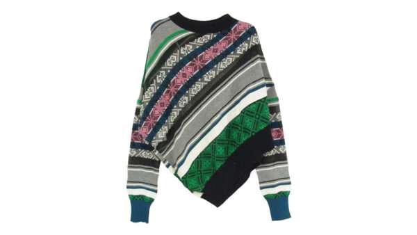 サカイ 22SS 22-05997 ラグ ジャカード アシンメトリー プルオーバー ニット セーター 買取実績