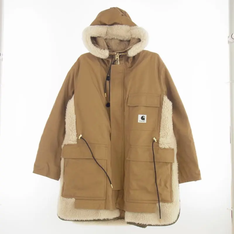 サカイ × カーハート 23AW 23-03109M WIP キャンバス パーカー