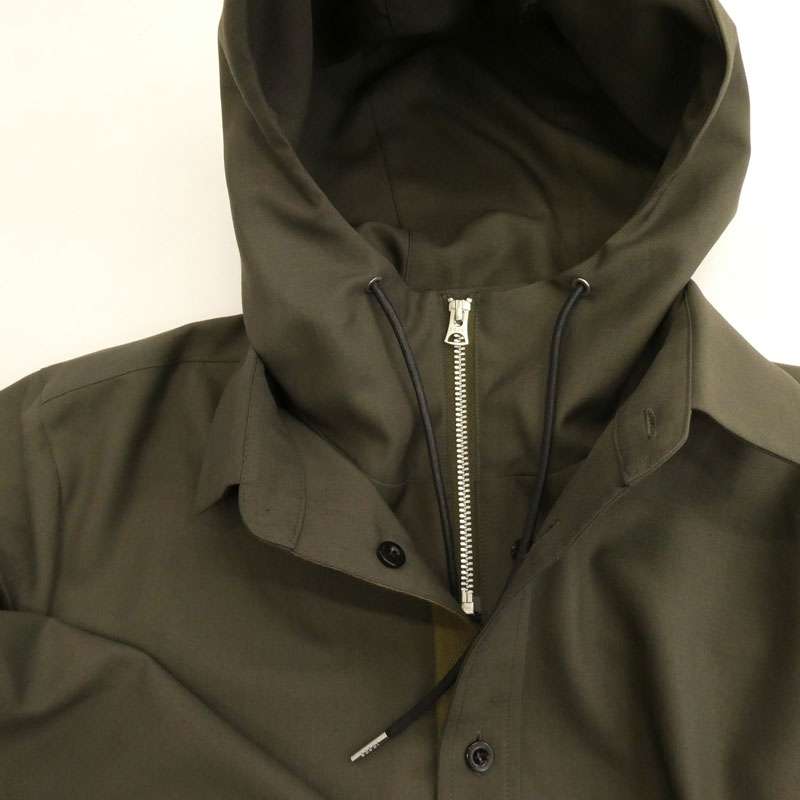 サカイ 24AW 24-03420M Suiting Hoodie スウィッチング フーデッド シャツ ブルゾン 買取実績 画像