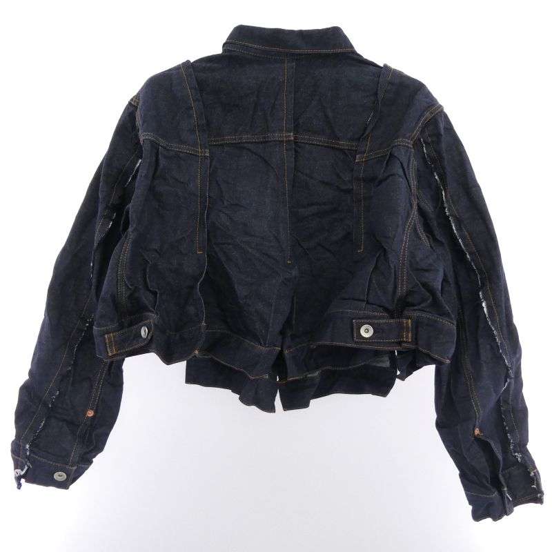 サカイ 24AW 24-07354 Denim Jacket スリットデザイン 立体 デニムジャケット 買取実績 画像