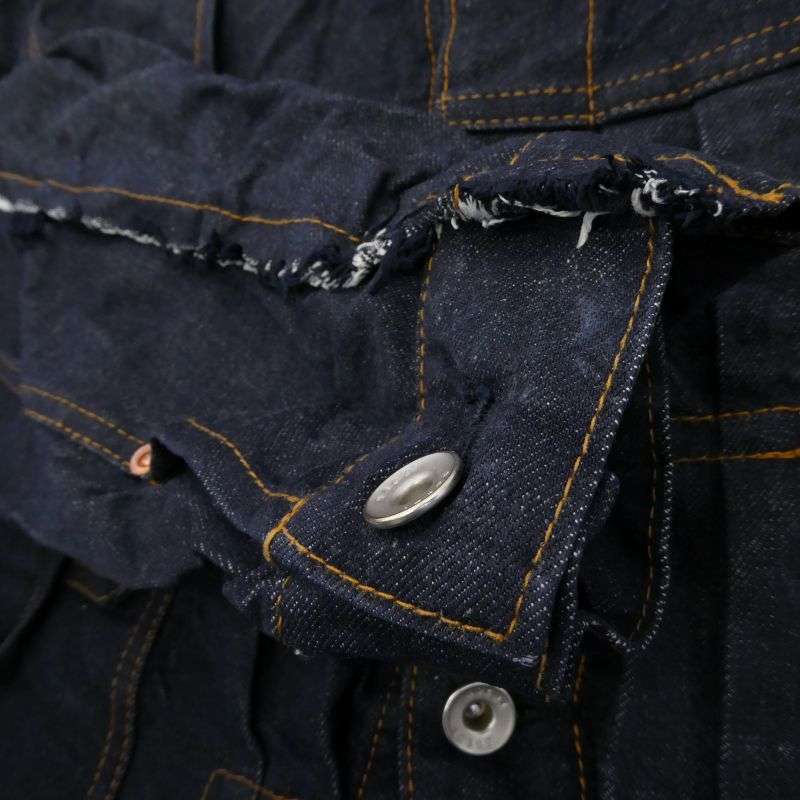 サカイ 24AW 24-07354 Denim Jacket スリットデザイン 立体 デニムジャケット 買取実績 画像