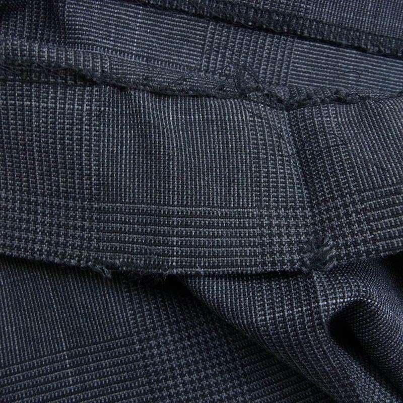 サカイ 25AW 25-08039 Glen Check Pants ウール キュプラ グレンチェック パンツ ワイドパンツ 買取実績 画像