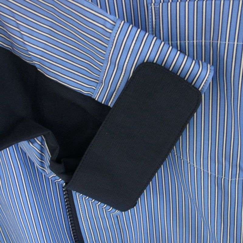 サカイ 25SS 25-03724M Poplin x Taslan Nylon Shirt BLUE STRIPE×NAVY ストライプ 長袖 切替え シャツ 買取実績 画像