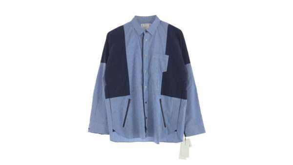 サカイ 25SS 25-03724M Poplin x Taslan Nylon Shirt BLUE STRIPE × NAVY 買取実績