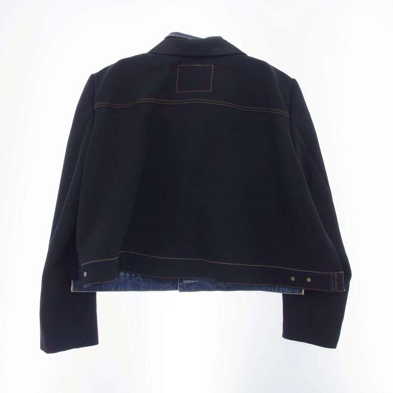サカイ 25SS 25-07780 × Levi's リーバイス Denim Matelasse Twill JK マテラッセツイル ドッキング デニム ジャケット リバーシブル 買取実績 画像