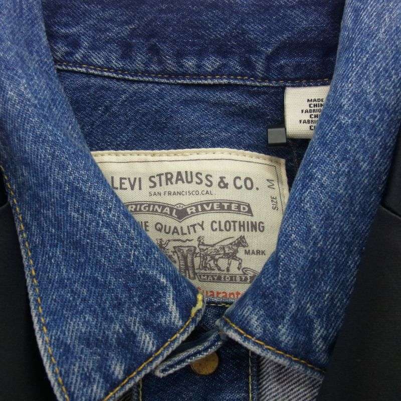サカイ 25SS 25-07780 × Levi's リーバイス Denim Matelasse Twill JK マテラッセツイル ドッキング デニム ジャケット リバーシブル 買取実績 画像