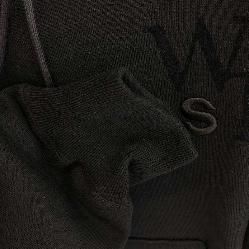 サカイ 25SS 25-0925S × WTAPS Flock Print Hoodie フロック プリント フーディー プルオーバーパーカー 買取実績 画像