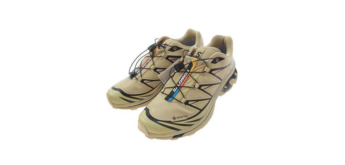 サロモン 474455 XT-6 GTX Safari ゴアテックスローカット スニーカー ベージュ系 買取実績